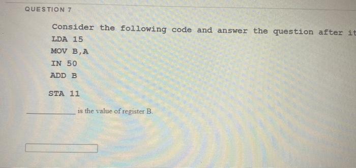 NOP MVI A, VAL15 SBI VAL16 MOV C, A MOV H,C DCR