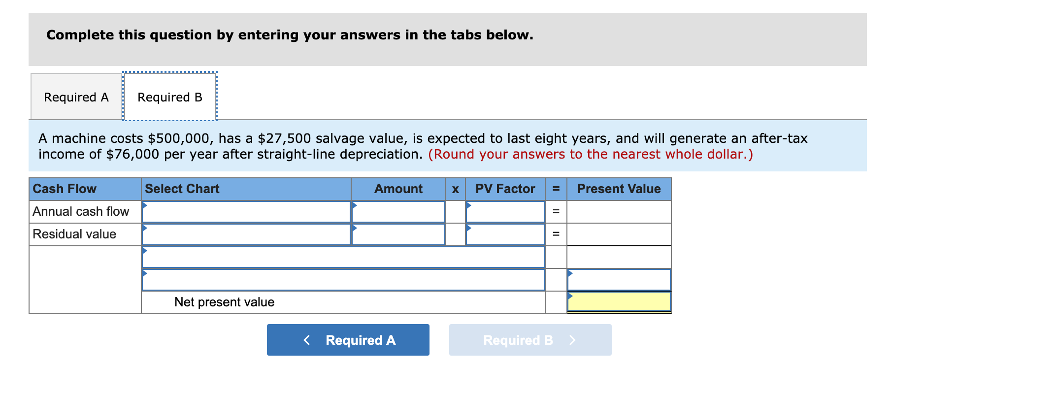 $710,000 and have a useful life of six years. The system yields