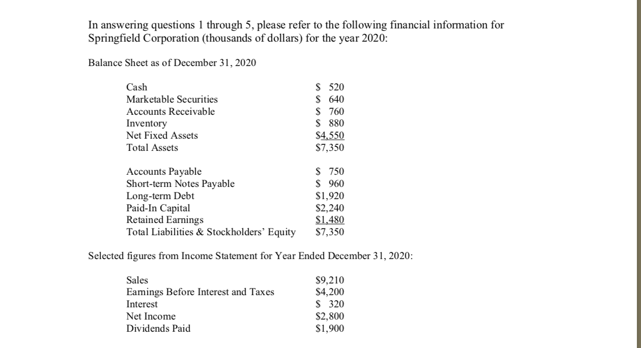  Based on information in the attachment Financial Statement Info. for Qs