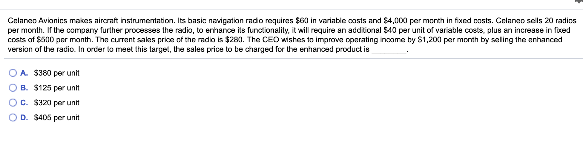 Celaneo Avionics makes aircraft instrumentation. Its basic navigation radio requires $60