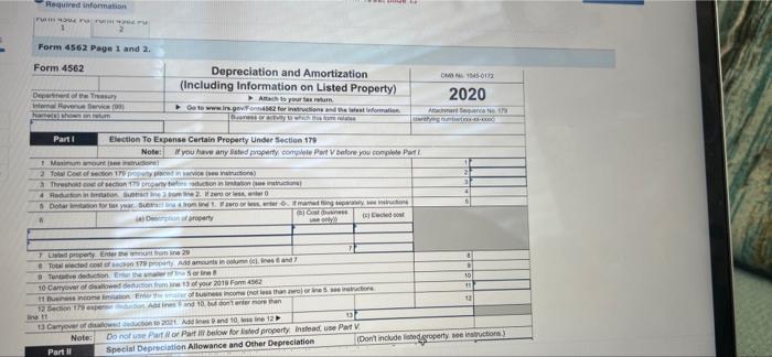 of assets acquired during 2020 Dute laced in net Coat office furniture