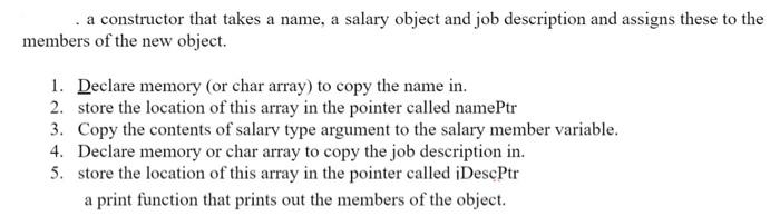 comments and show output Declare a class Salary it should have the