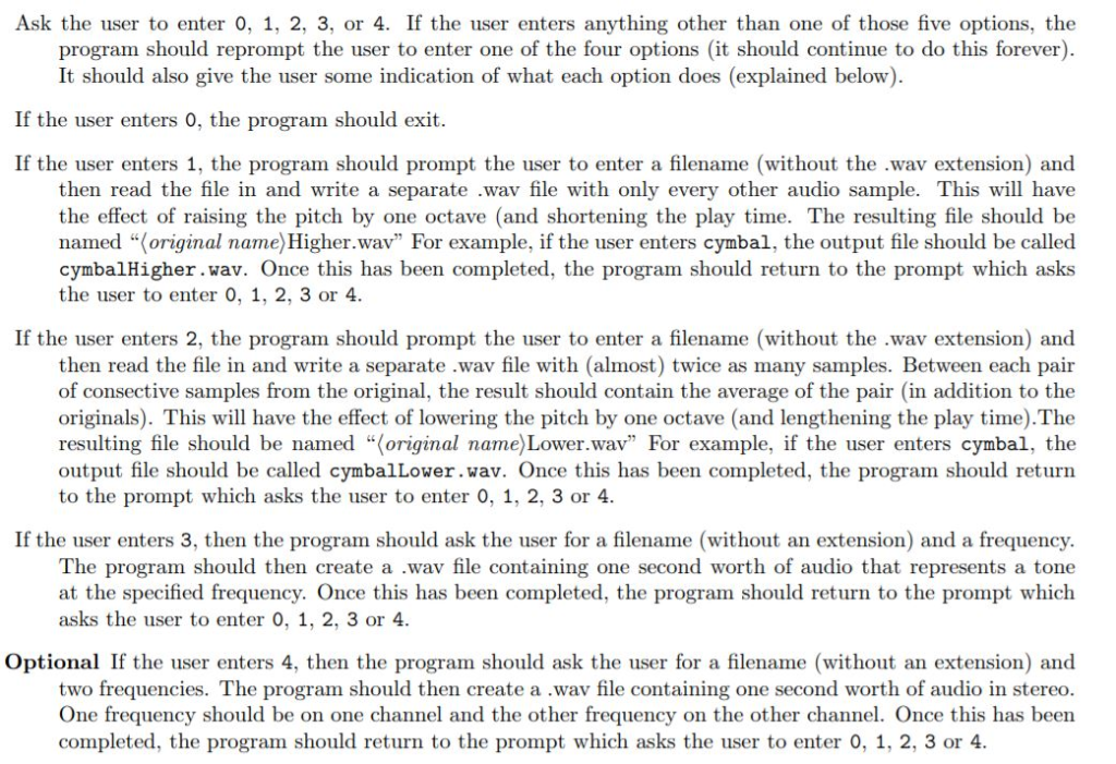  Java thank you! Ask the user to enter 0, 1, 2,