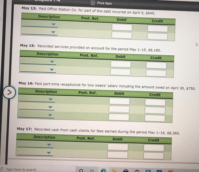 consulting business, Kelly Consulting, on April 1, 2016. The chart of accounts
