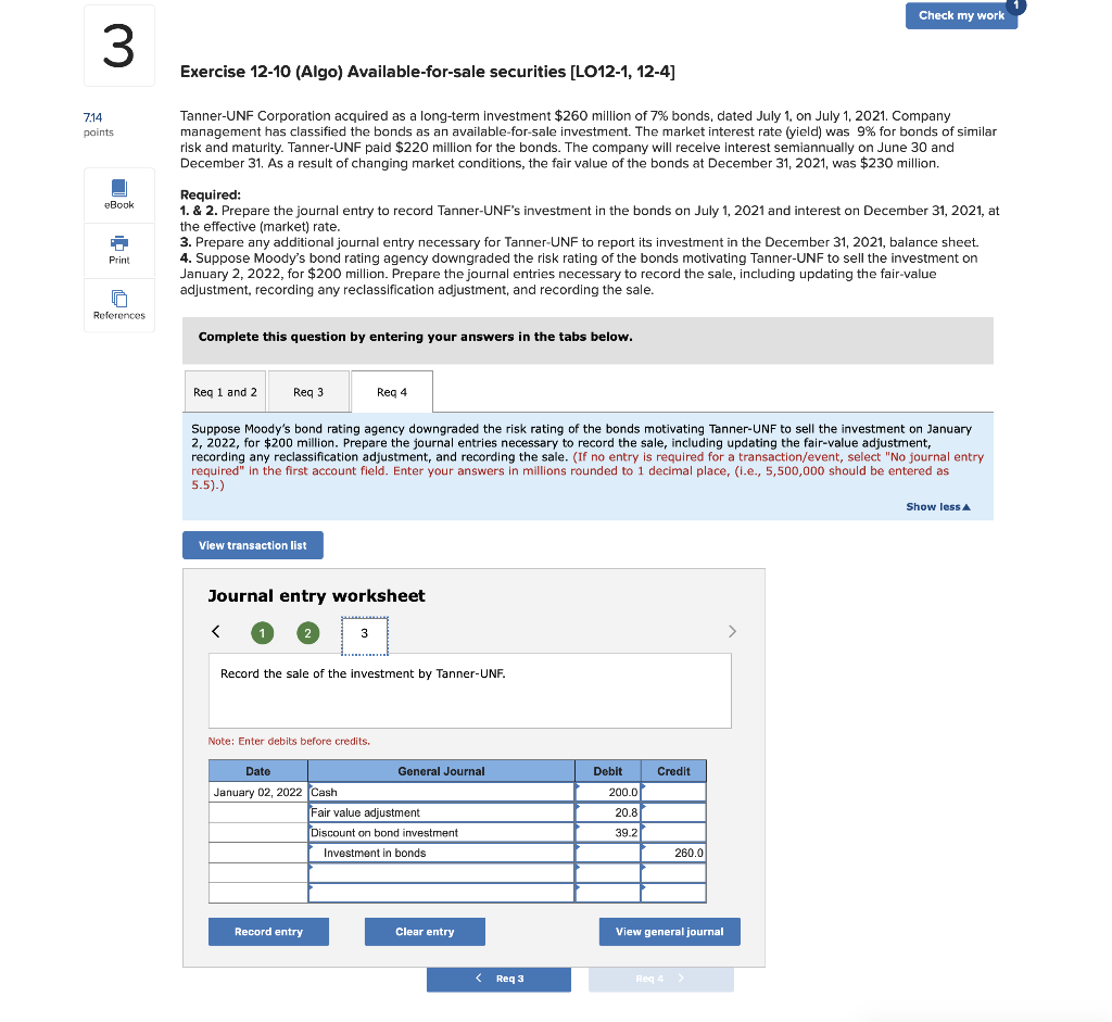 yield) was 9% for bonds of similar risk and maturity. Tanner-UNF paid