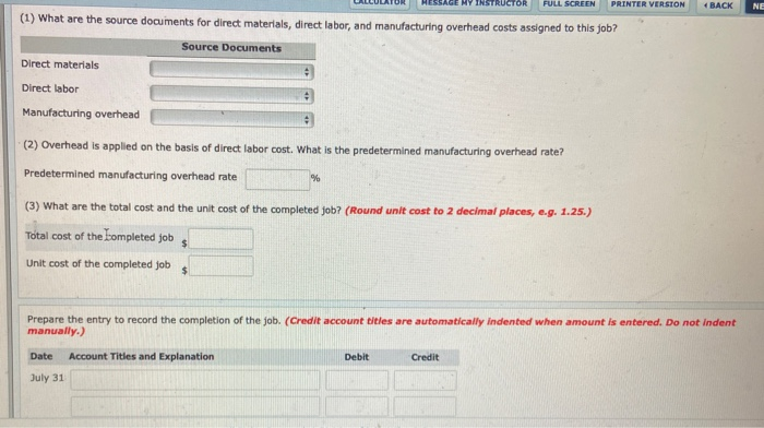 During May, a summary of source documents reveals the following. Materials Labor