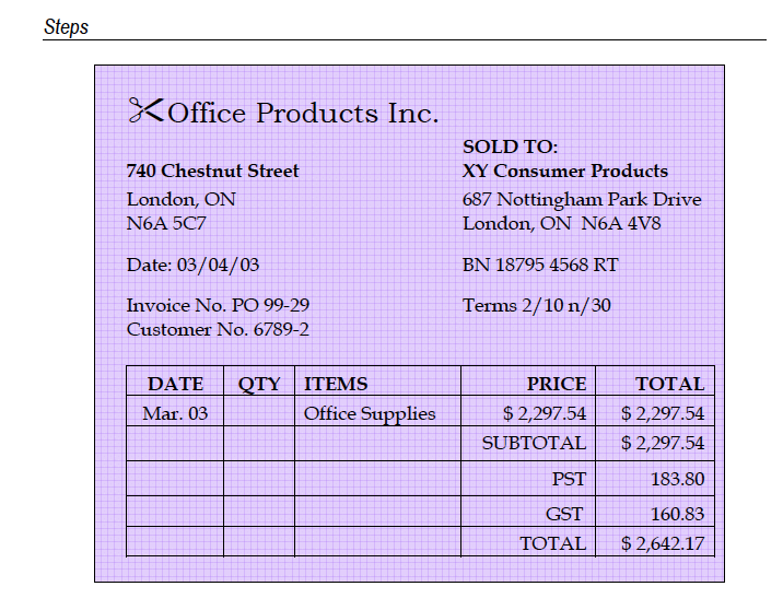 receipt on account in the proper journal. Note: Be sure to record