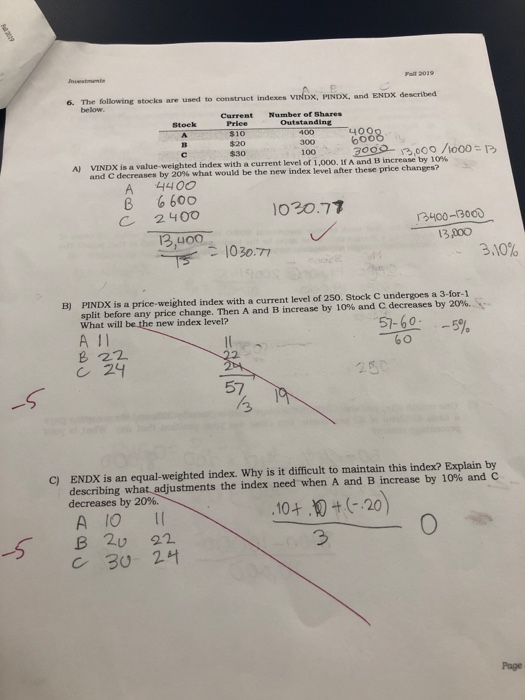 wrong and im not sure how to do this problems..this is Investment