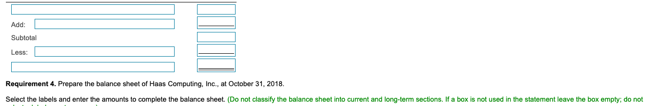 rendered, $4,200. g. Recorded the following business expenses for the month: (1)