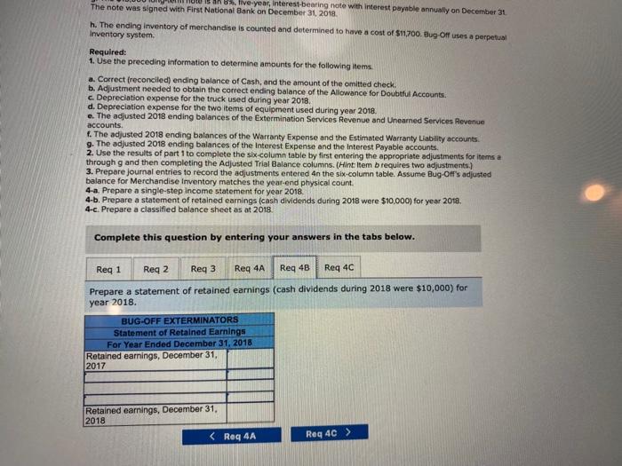 balance as of December 31,2018. The following information in a through h