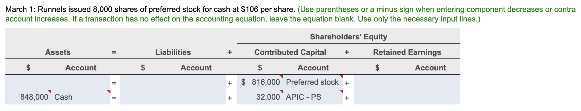 par value preferred stock and 620.000 shares of common stock with a