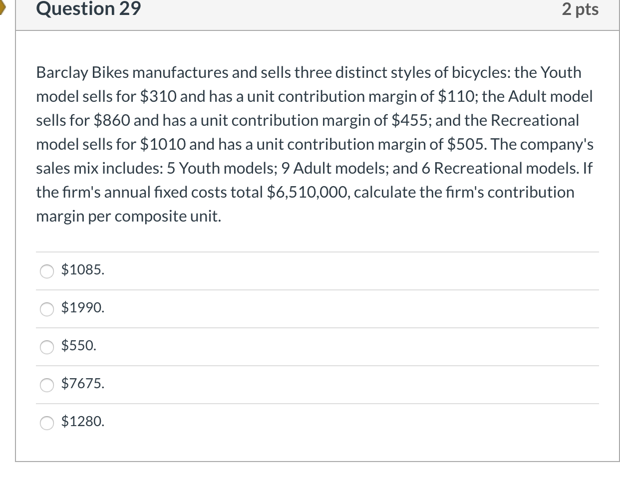 was ordered by a customer on September 25. During the month of