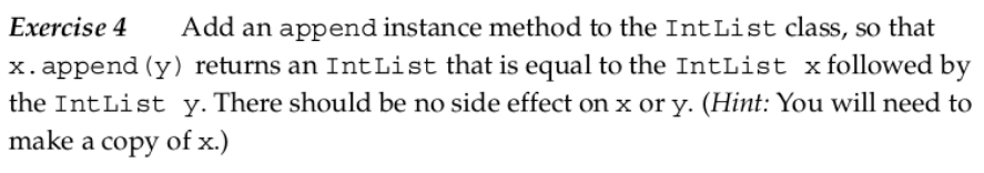  public class ConsCell { private int head; private ConsCell tail; public