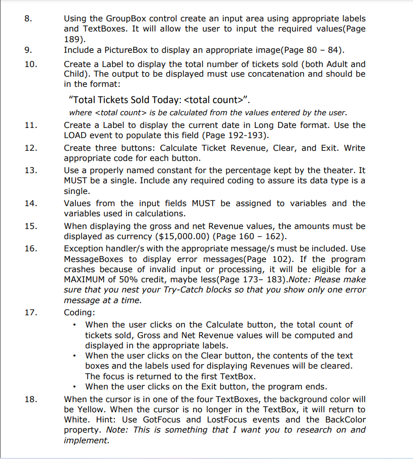 Effectively create, use and type variables and constants. - Gather input. -