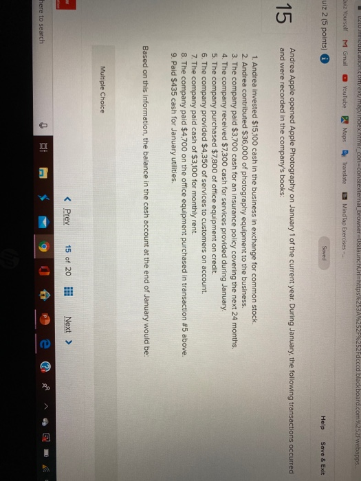  20.education.com/exumap/index.html?_con-cond external_browser&launchUrl=https%253A%252F%252Fdcccd blackboard.com%252Fwebapps.. Quiz Yourself M Gmail YouTube Maps Translate MindTap