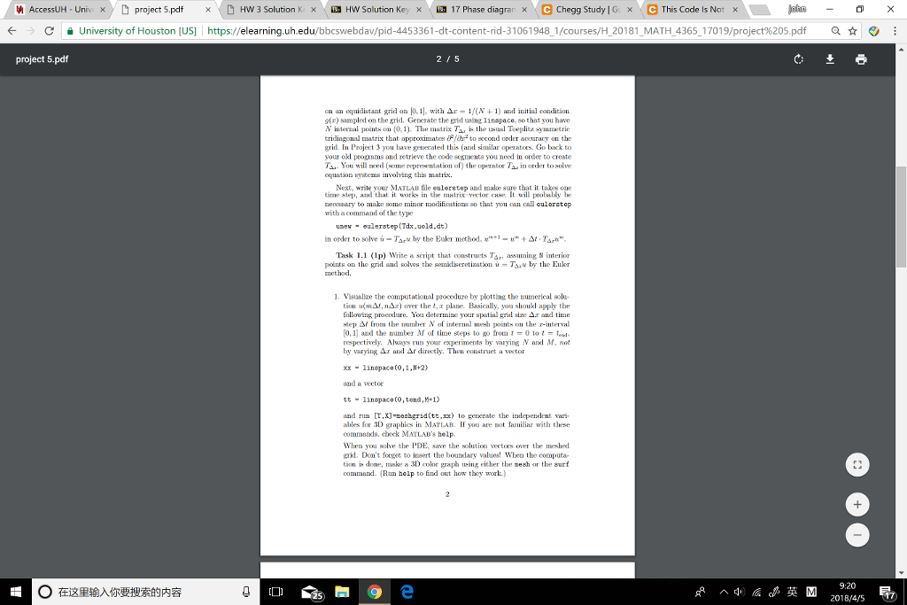 about the process. please help. Using MATLAB to solve part 2 problem.