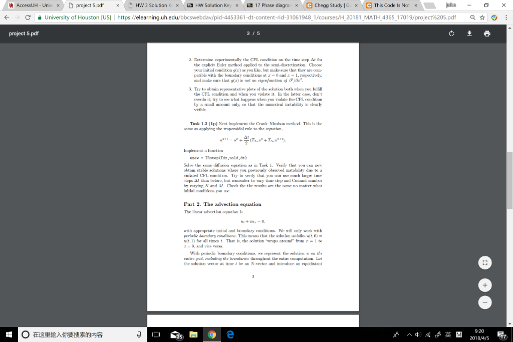 X) D project 5.pdf ?D Hw 3 Solution K x ? HW