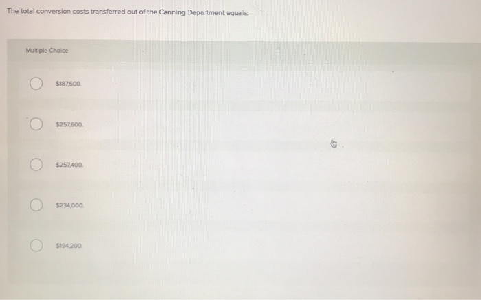 Department Equivalent Units of Production Direct Materials Conversion Units Completed and transferred