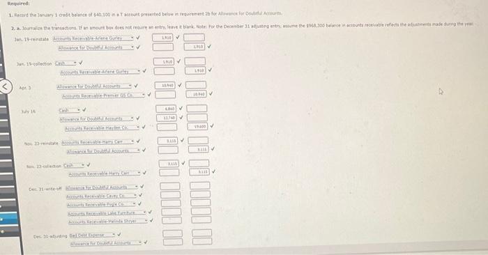Debt Expense Dec. 31 Adjusting Entry F= Fequired Iast 18r tritite 14