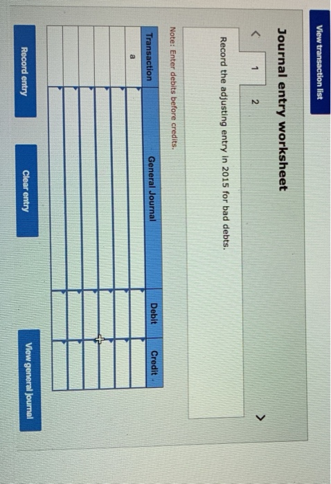 Its Form 10-K annual report. Year 2016 2015 2014 Allowance for Doubtful