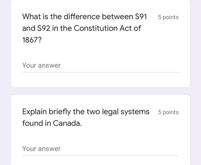 5 points What is the difference between S91 and S92 in