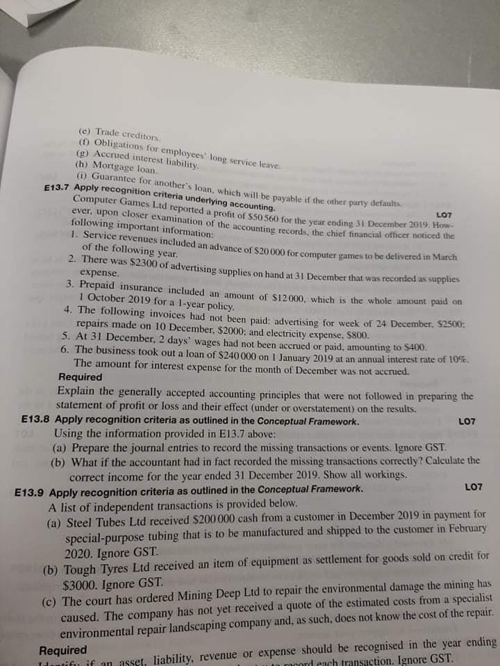 Can somebody please help me with Exercise 13.7 and excercise 13.4