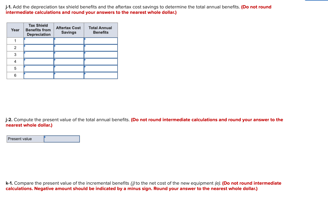 equipment will cost $250,000. It also falls into the five-year category for