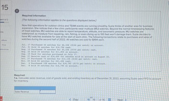 Can someone help me solve this please? Required information [The following information