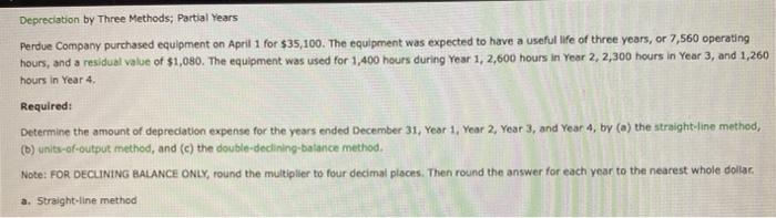 to have a useful ife of three years, or 7,560 operating hours,