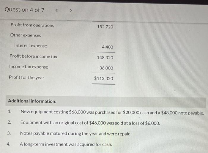 under ASPE. Question 4 of 7 Liabilities and Shareholders' Equity Accounts payable