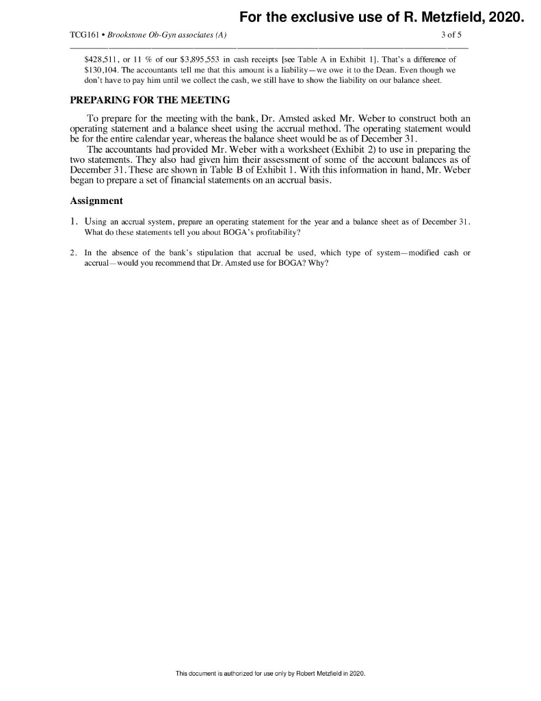 tell you about BOGAs profitability? 2. In the absence of the banks