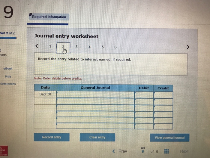 5893 for $484. The following information is available for its September 30,