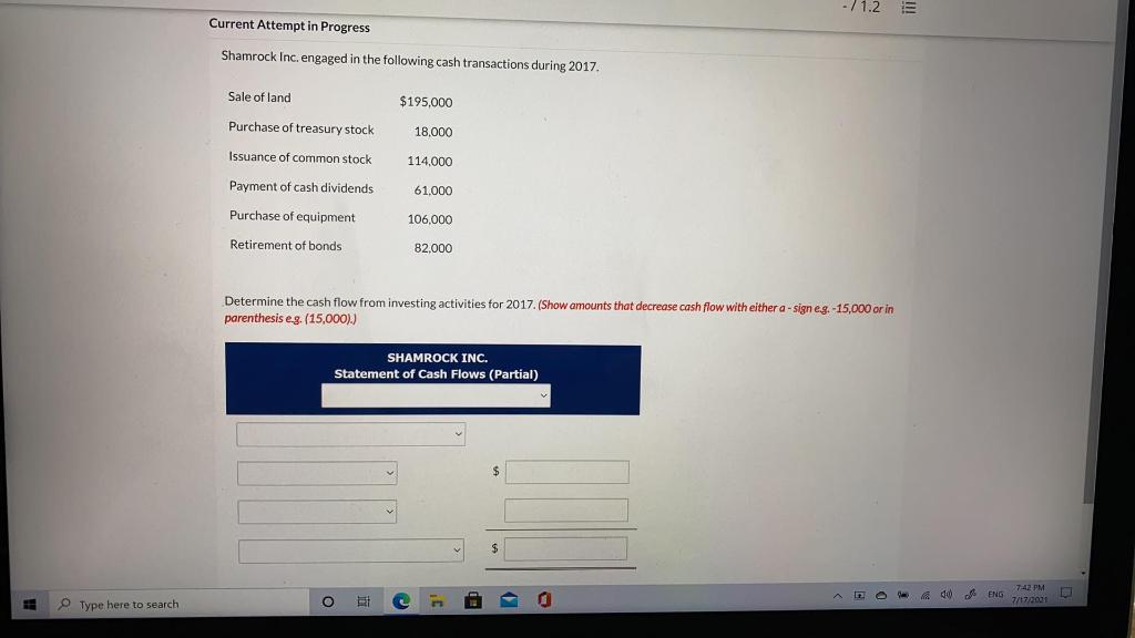 - / 1.2 Current Attempt in Progress Shamrock Inc. engaged in