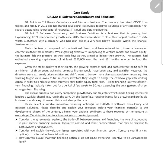  Case Study DALMA IT Software Consultancy and Solutions DALMA is an