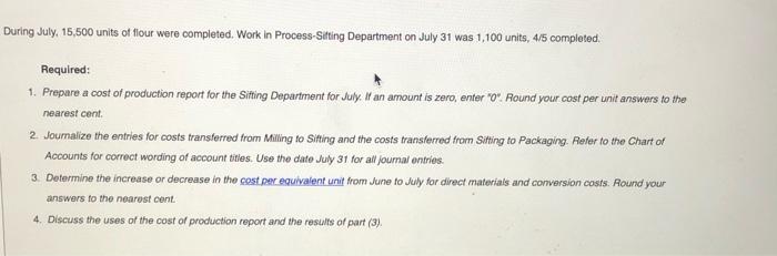 problem. Instructions White Diamond Flour Company manufactures four by a series of