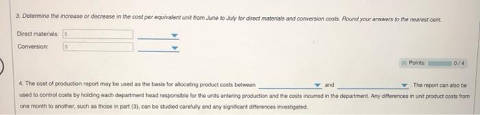 Work in Processing Department during July Direct materials transferred from Miling Department