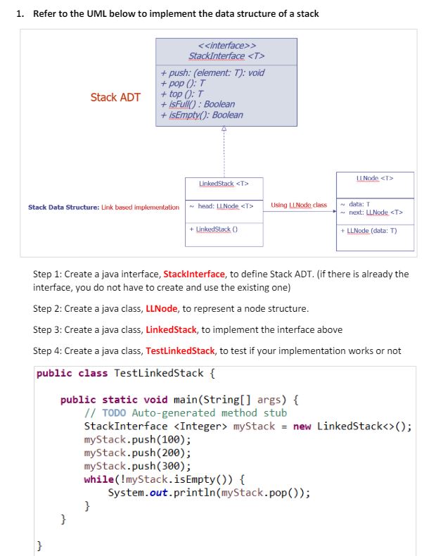  In relation to my data structures course. Please do in java