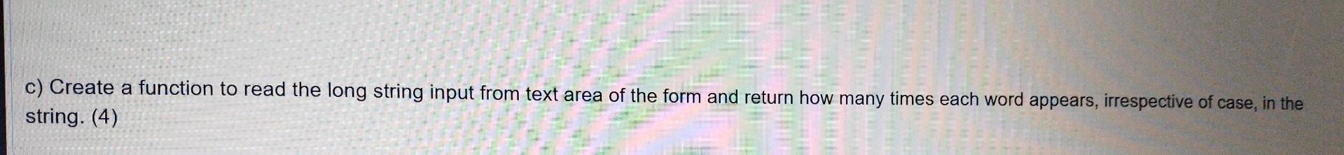 Course : Internet and Web programming Please answer this question within 30minutes