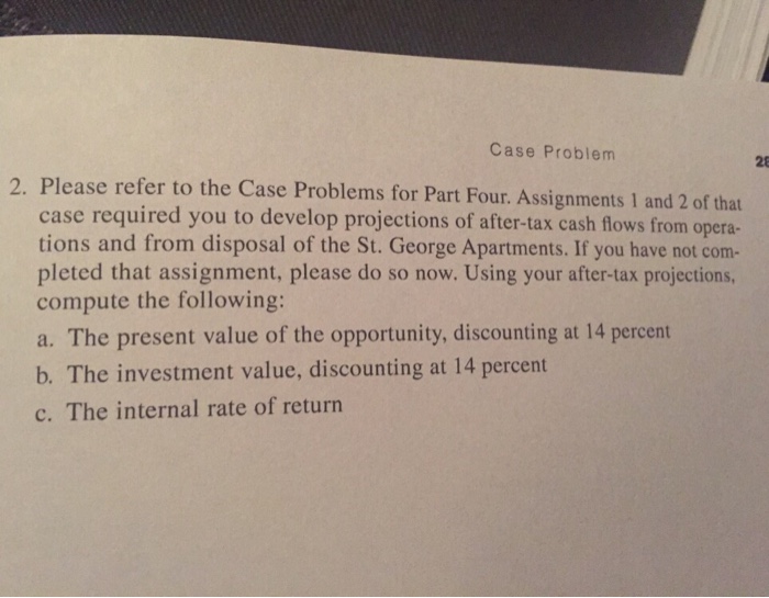 He has an opportunity to buy Academic Arms, an apartment building that