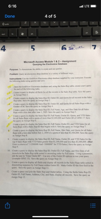 11. 12. Create a query and join the Sales Rep and Outlet