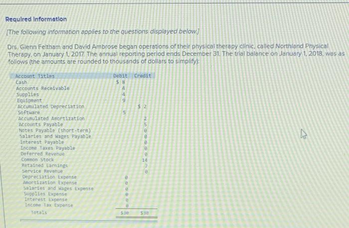  $8 4 4 2 5 Required Information The following information applies