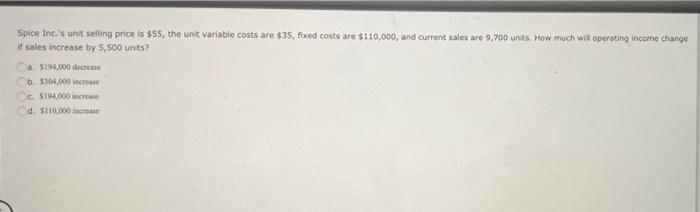 sales among the various products sold by a business is the Ca