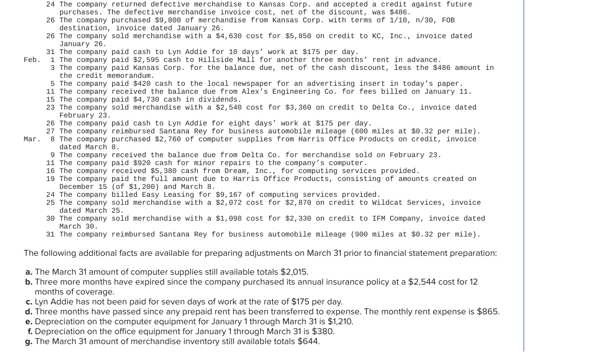 Accumulated Depreciation-Office Equipment Date Debit Credit Balance Dec. 31 Dec. 31 167