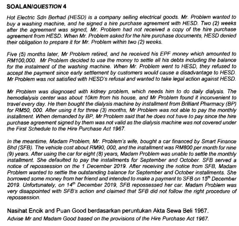 Can you help me answer this question please? It is from commercial