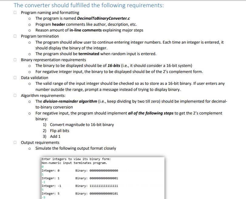 This is for an intro level C class so please try to