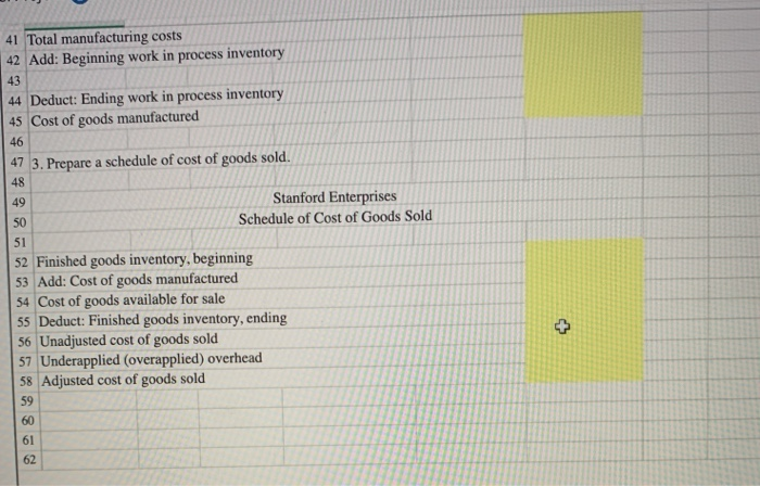 4 Data for the year just ended: 5 Estimated total manufacturing overhead
