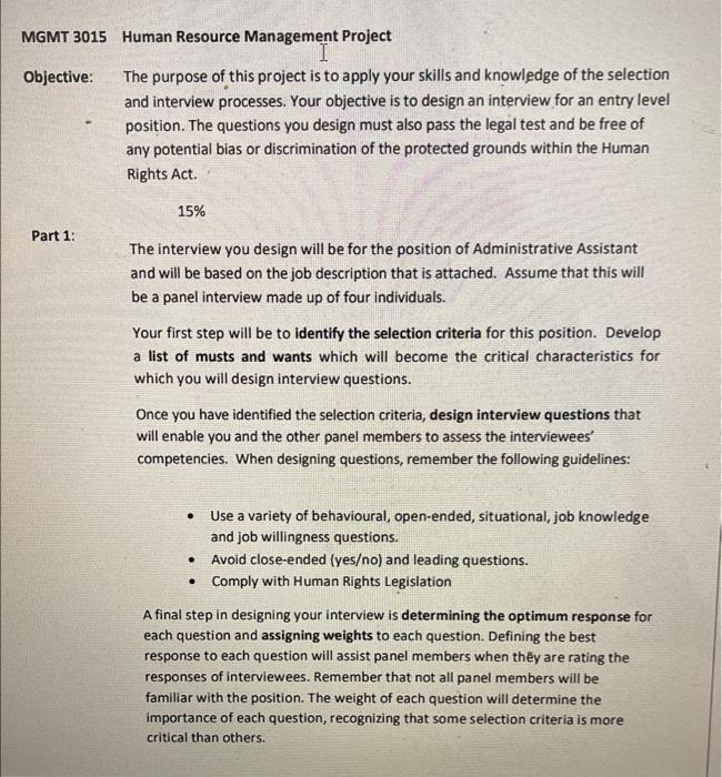  I need help to design interview questions based on this requirements