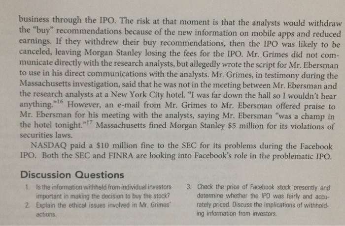 (initial primary offering or IPO) on May 2012, it was required to
