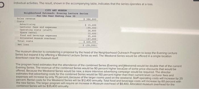 the expanded lecture series given these estimates b. Are there other factors