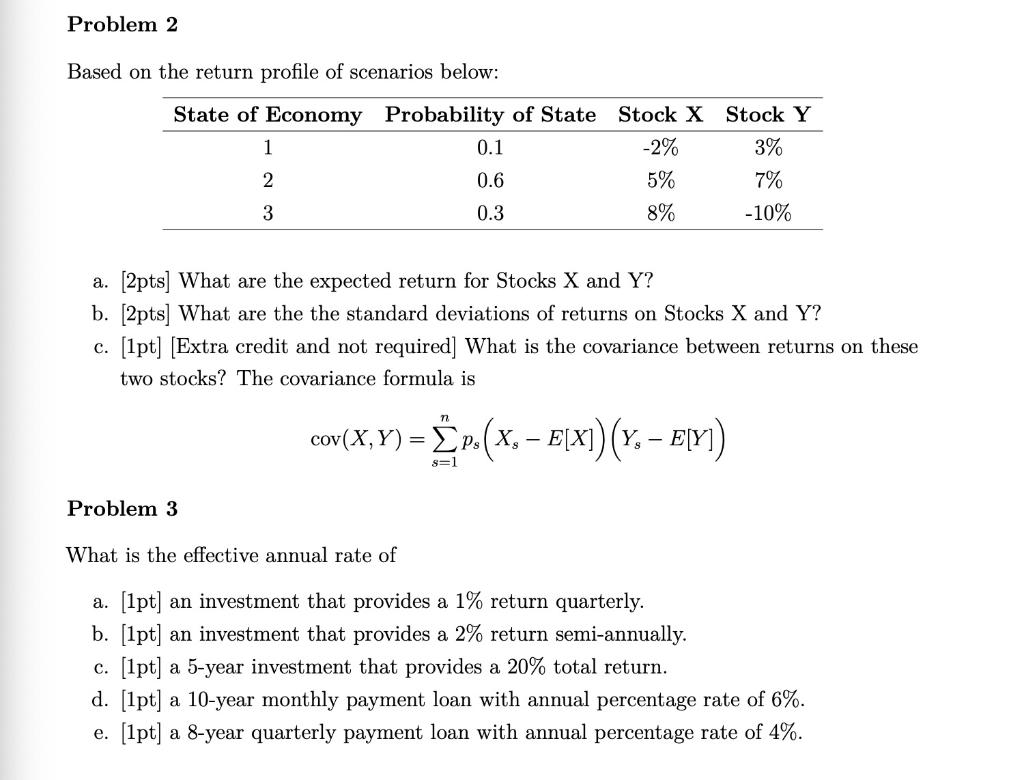 please answer both question2 and question 3 in clear steps Problem 2